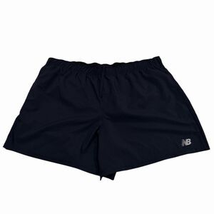 New Balance Athletic Shorts Running Mens Lined XL Elastic Navy Blue NB Dry